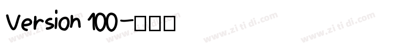 Version 100字体转换